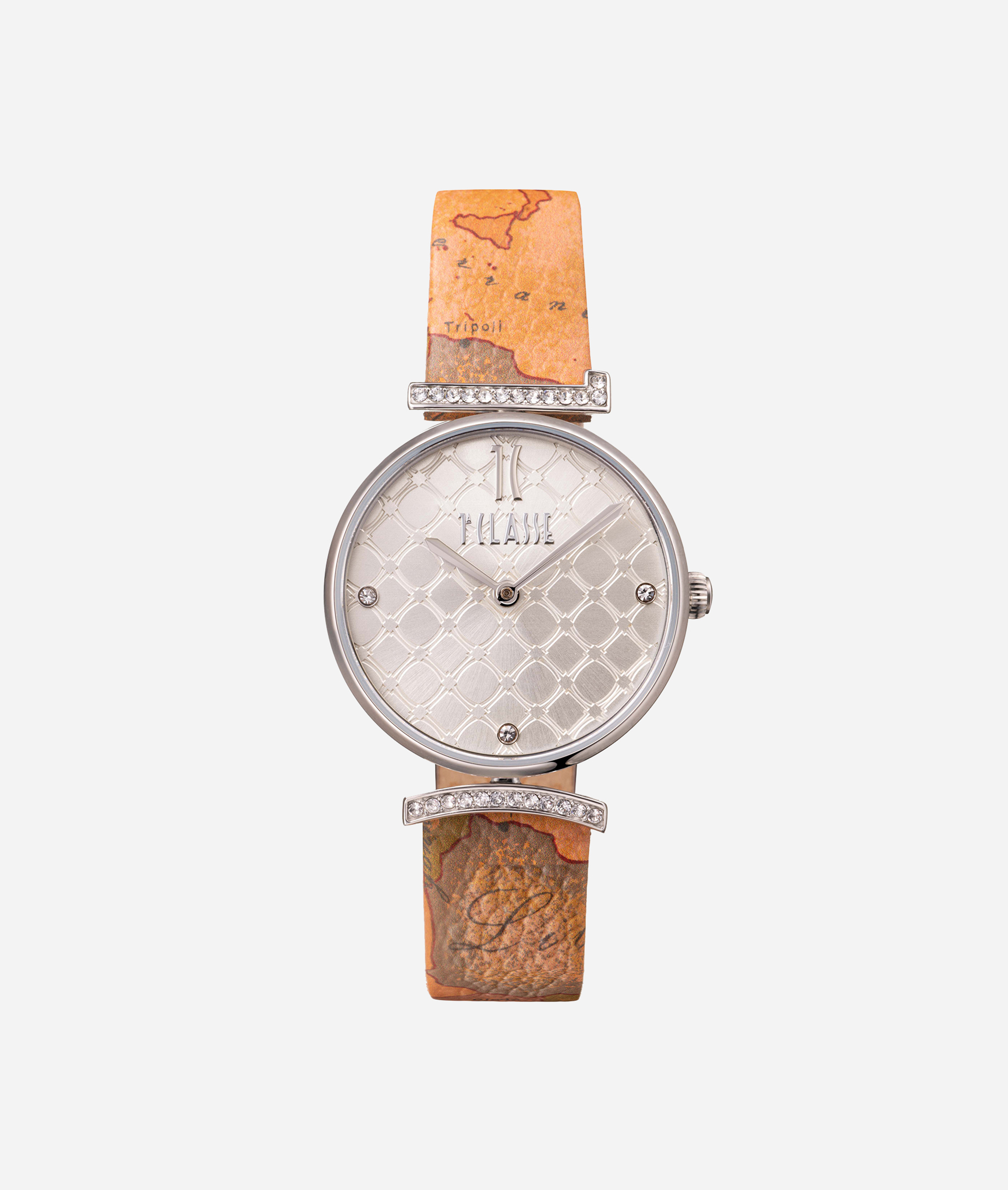 Montecarlo orologio con cinturino in pelle stampa Geo Classic