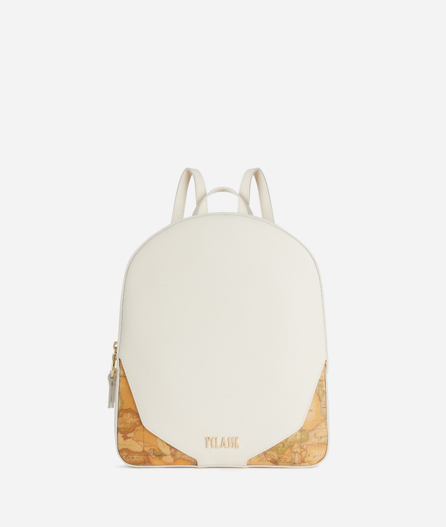 Java City two-zip backpack Ivory,front