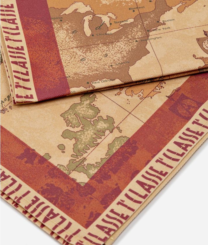 Geo Classic print napkin set Red 48 cm x 48 cm