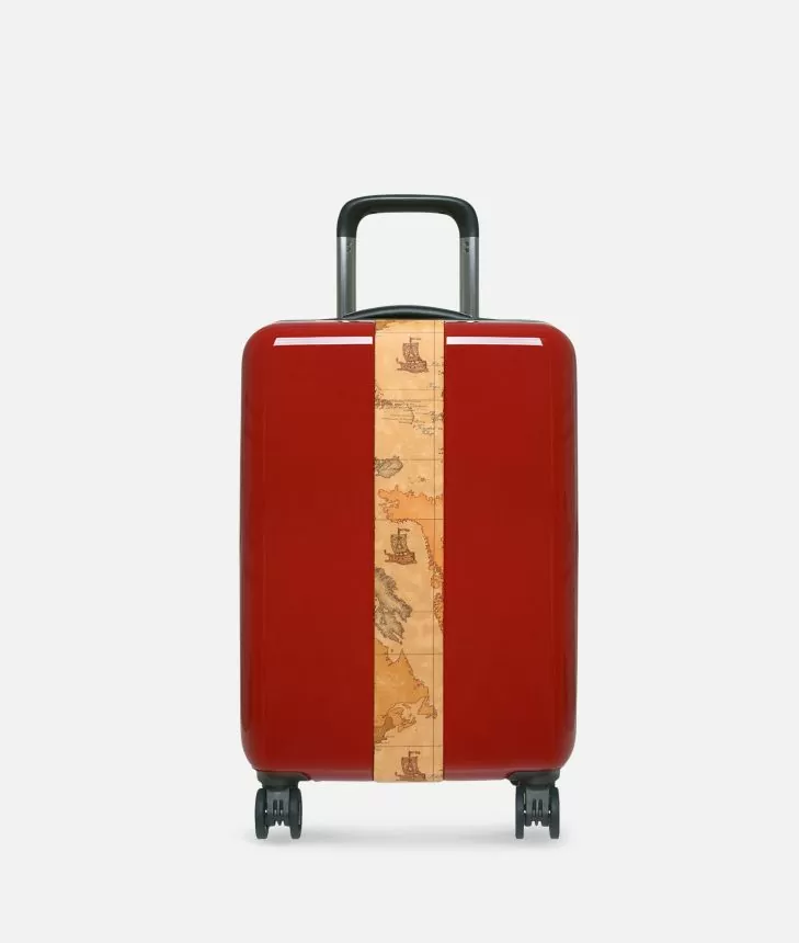 red small suitcase