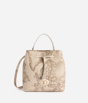 Sand Safari Geo bucket bag Raffia
