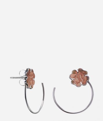 Lucky Lane hoop earrings with lucky clover Geo Classic Lucky Lane hoop earrings with lucky clover Geo Classic